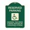 Signmission Reserved Parking Warning This Space Is Being Watched by Concerned Citizens, A-DES-G-1824-22994 A-DES-G-1824-22994 - alternate 1